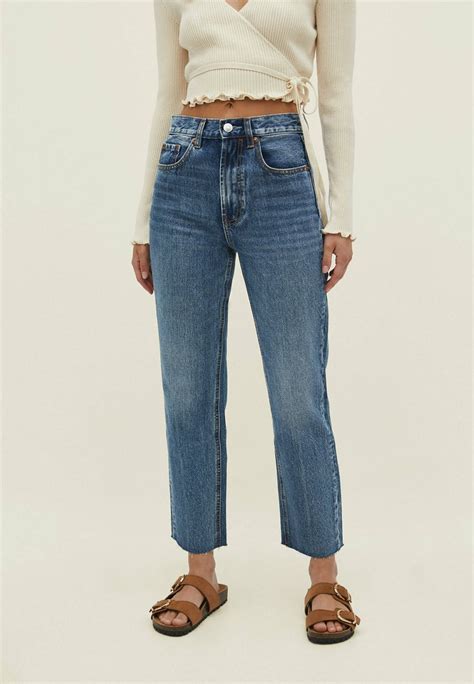 stradivarius wide leg jeans|stradivarius cropped straight jeans.